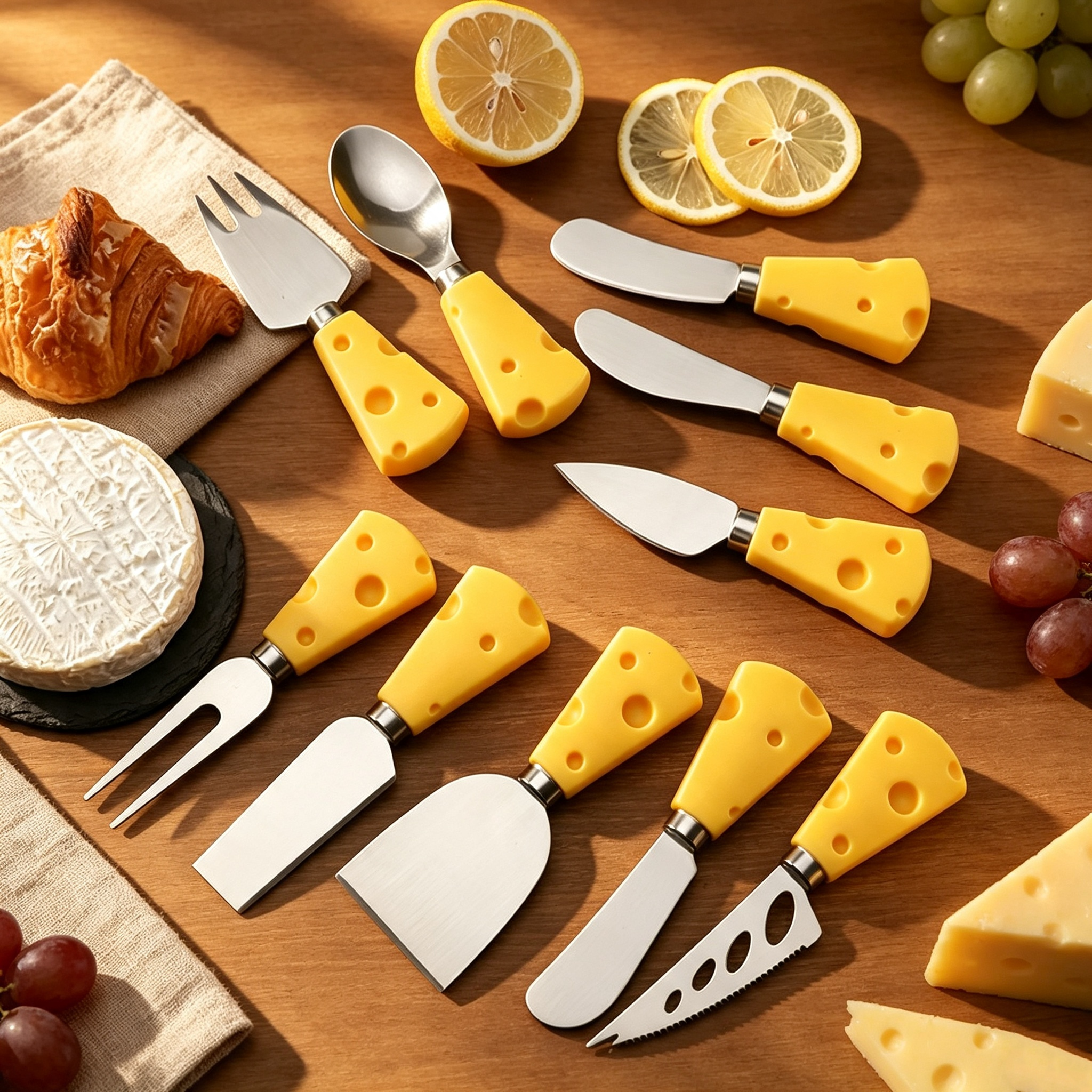 Cheese Handle Stainless Steel Cheese Knife Set