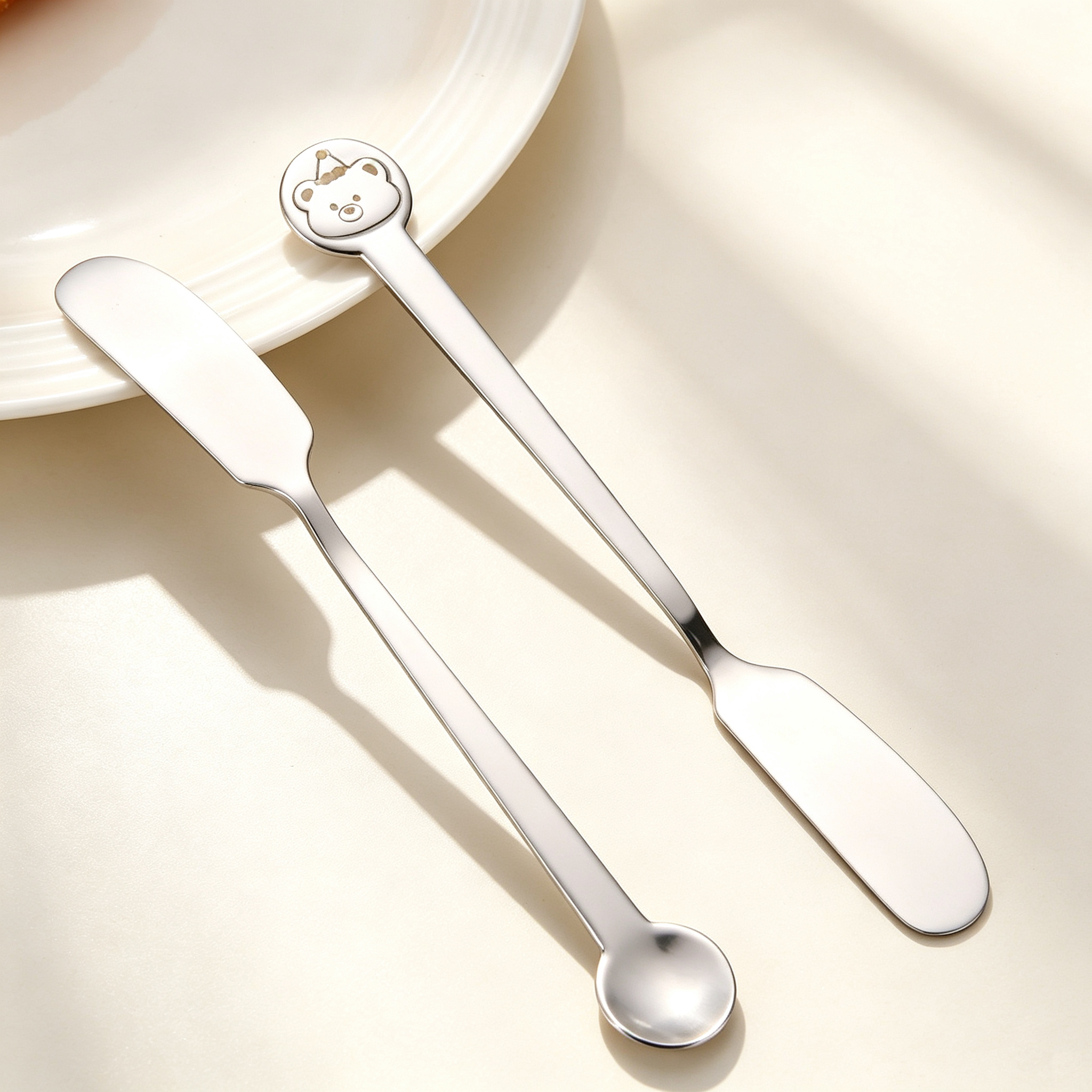 Cute Bear 304 Stainless Steel Butter Knife
