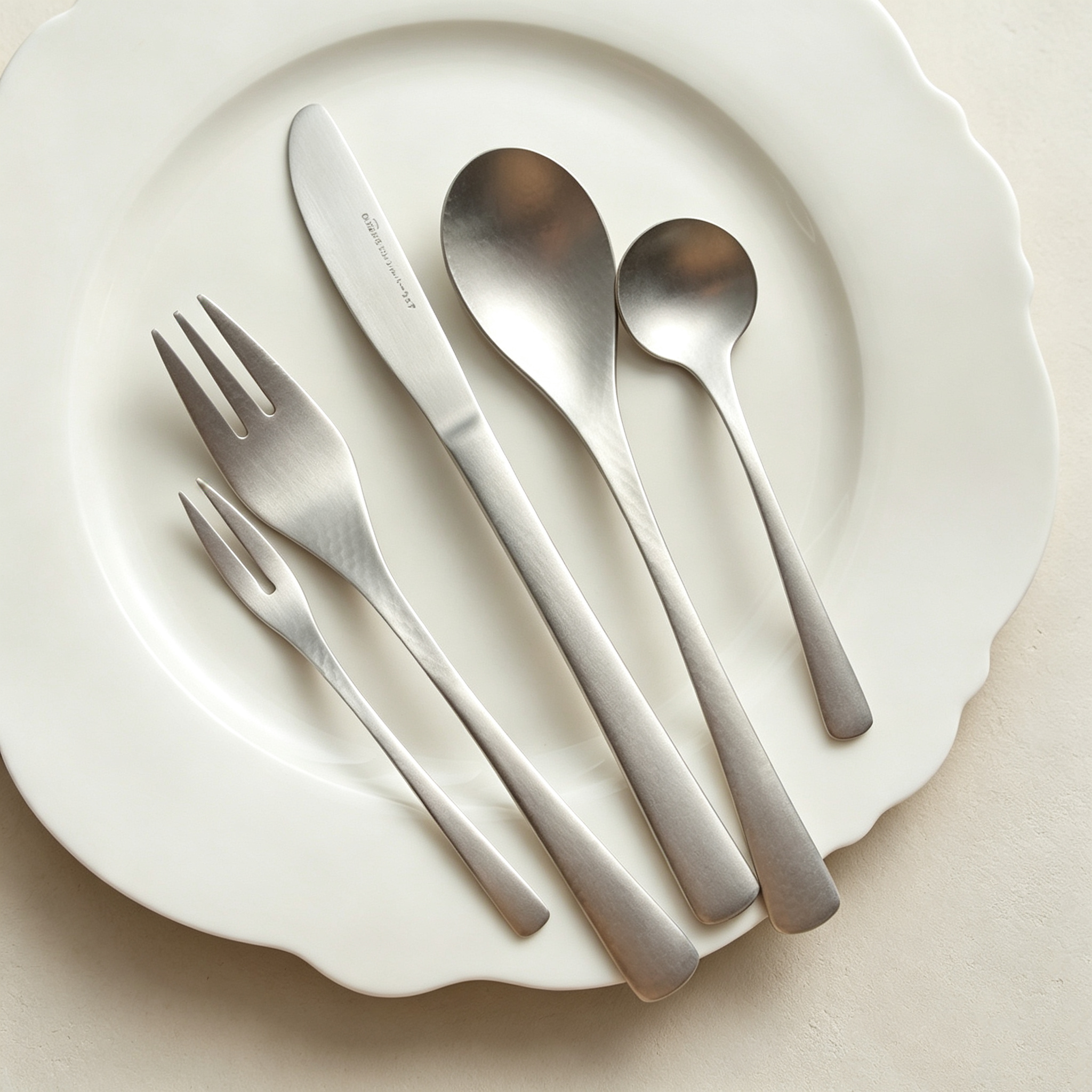Matte Hammered Luxury 304 Stainless Steel Cutlery Set