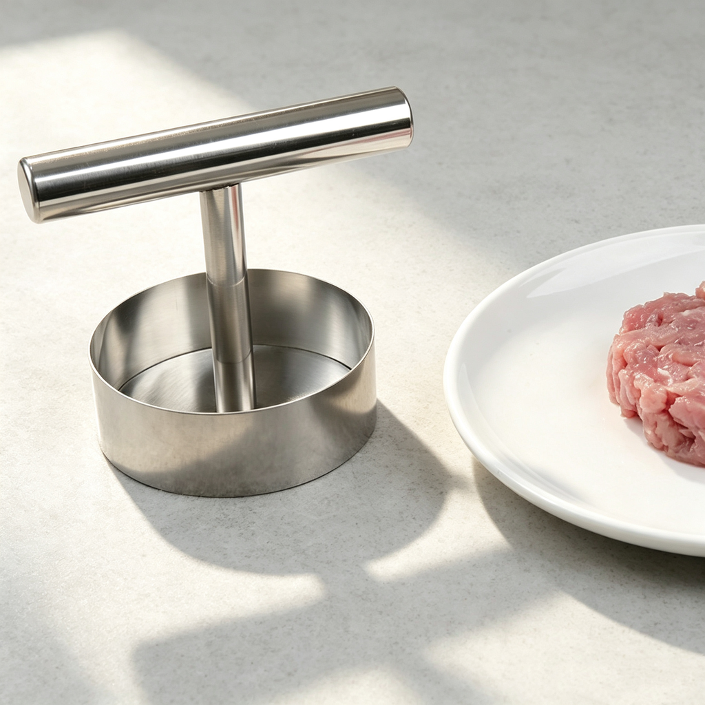 Stainless Steel Hamburger Patty Press Maker