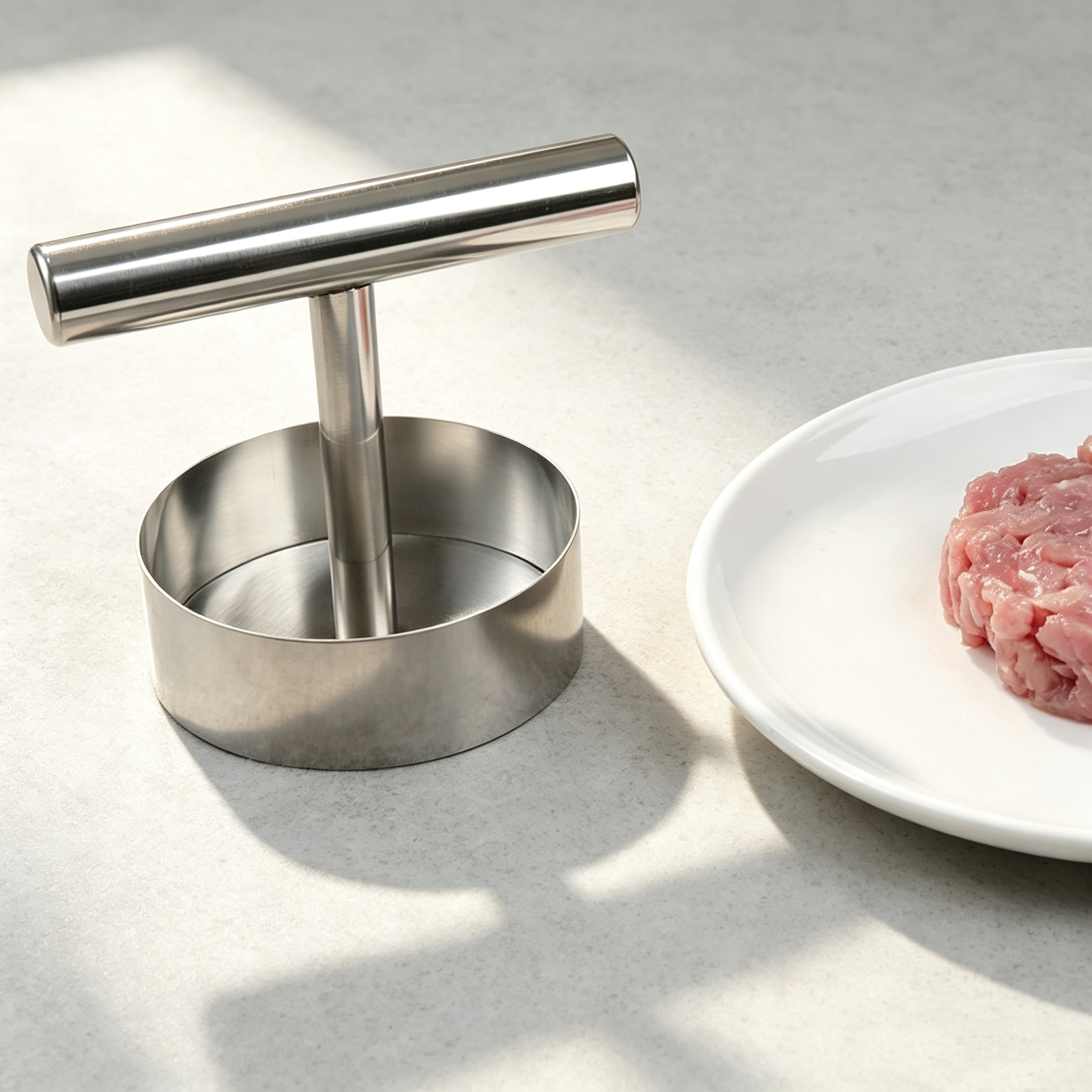 Stainless Steel Hamburger Patty Press Maker