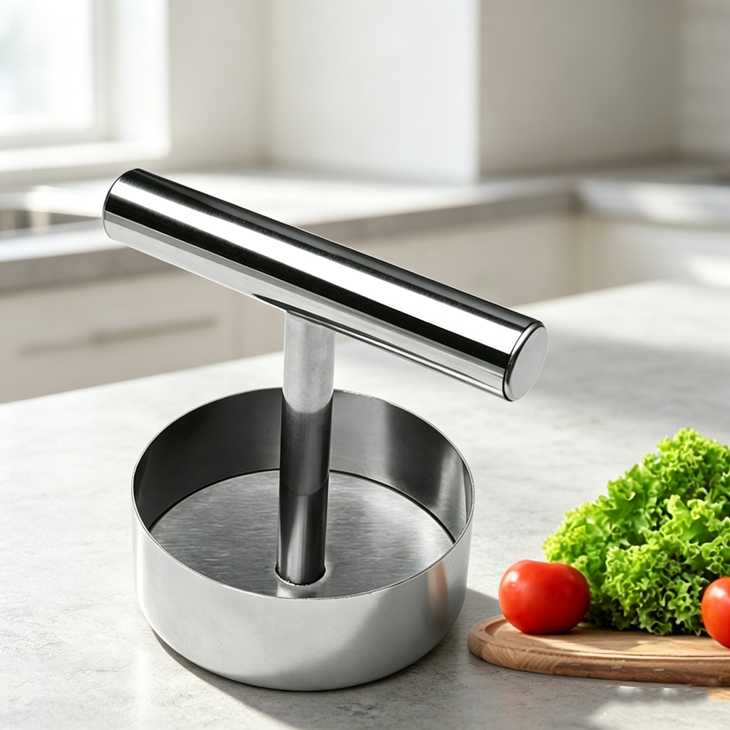 Stainless Steel Hamburger Patty Press Maker